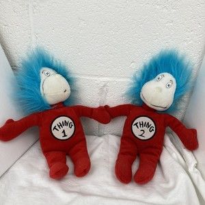 Dr. Seuss Thing One and Thing Two 1 & 2 Cat In The Hat Movie Merchandise Offical